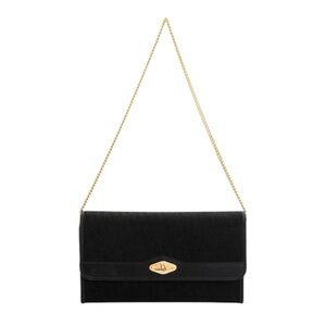 Christian Dior Vintage Black Trotter Canvas Chain Crossbody/Shoulder Bag/ Clutch